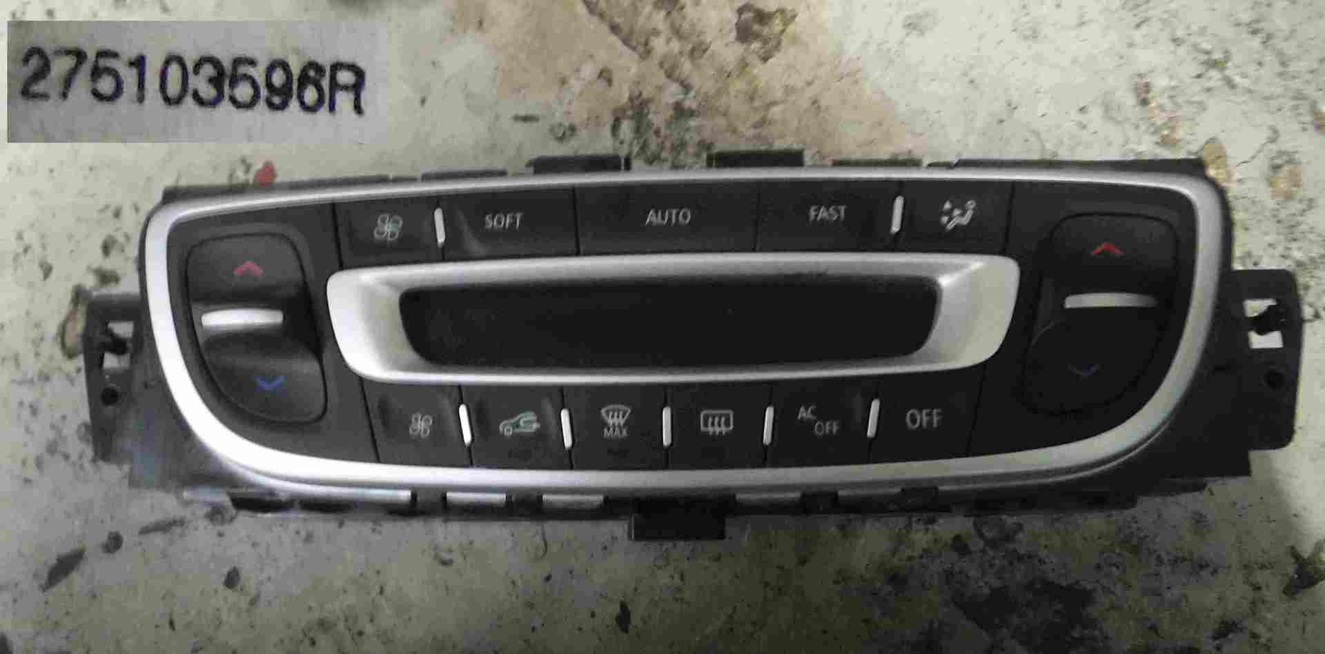 Renault Megane MK3 2008-2014 Heater Controls Climate Control Switch Panel