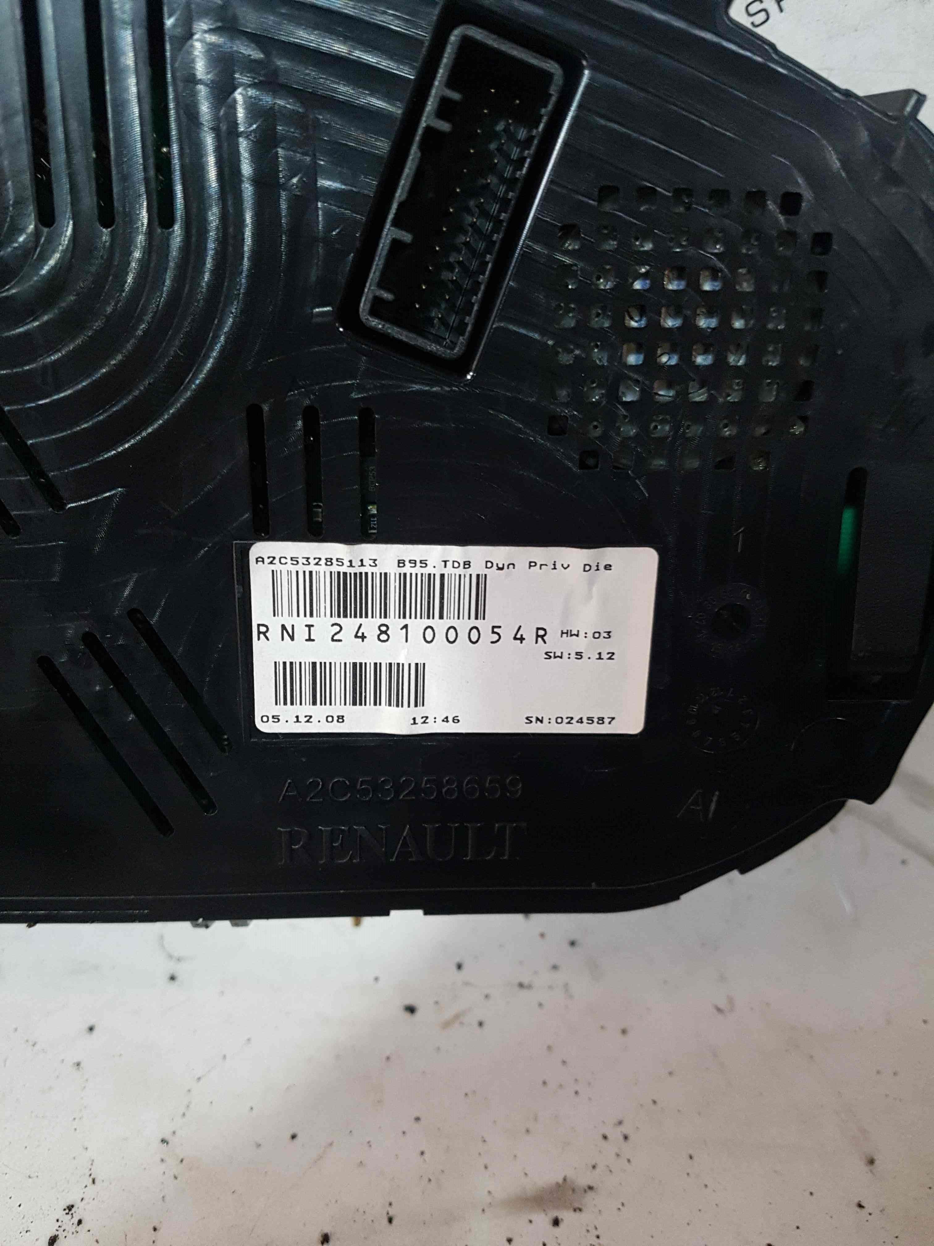 Thumb 5 Renault Megane MK3 2008-2014 Instrument Panel Dials Clocks 248100054R