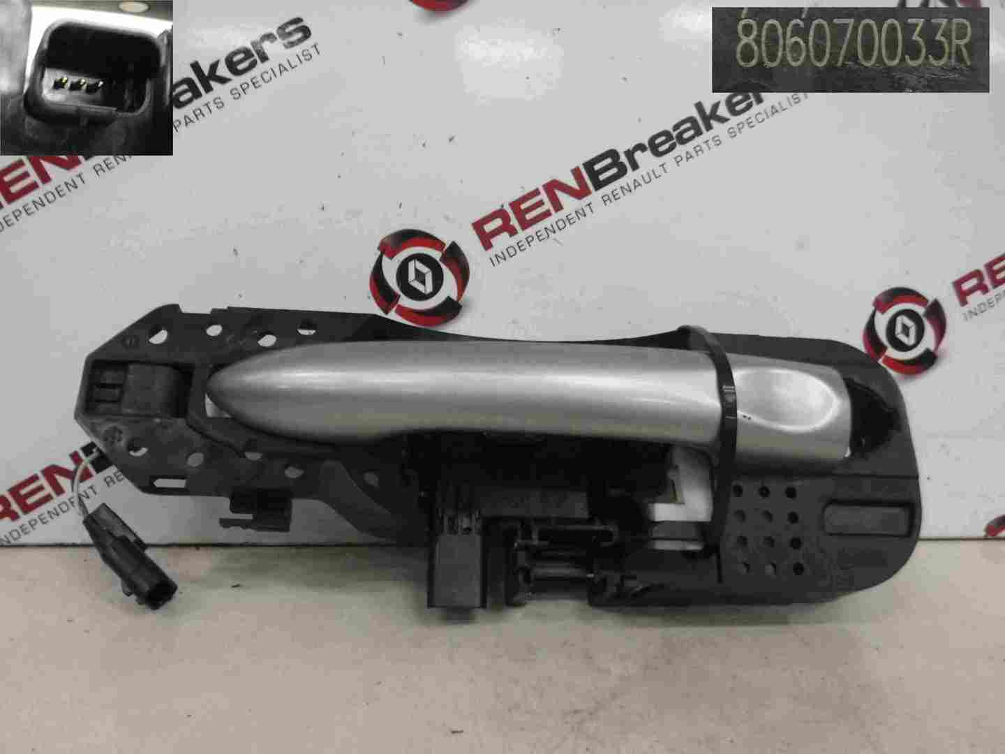 Renault Megane MK3 2008-2014 Passenger NSF Front Exterior Door Handle Keyless