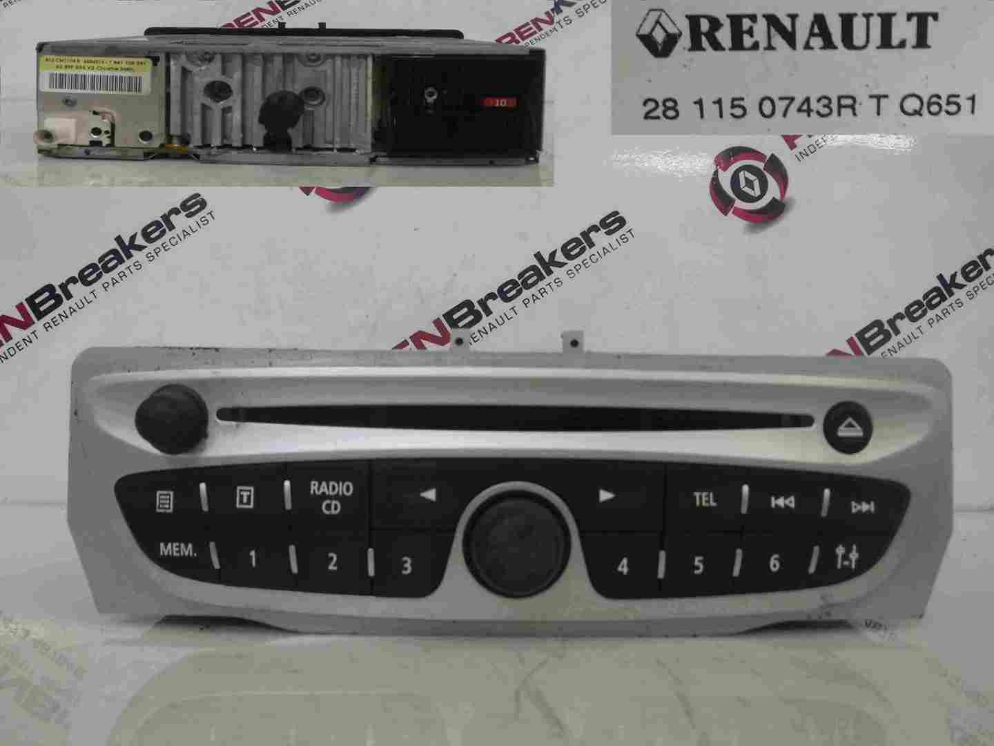 Renault Megane MK3 2008-2014 Radio CD Player 281150743R