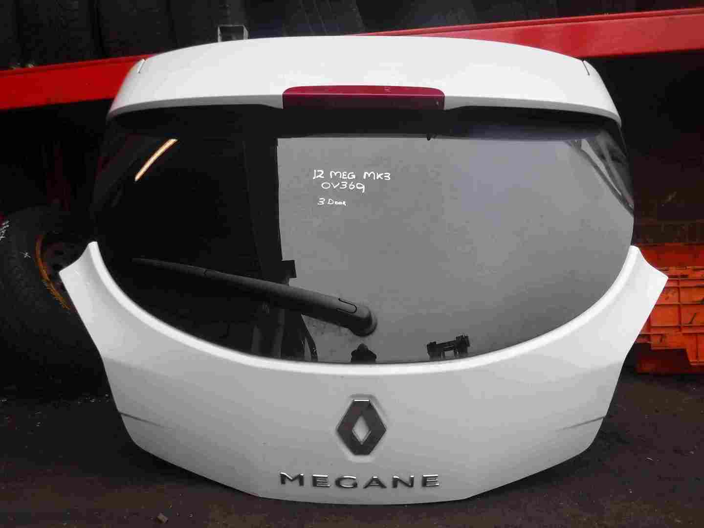 Renault Megane MK3 Coupe 2008-2014 Rear Tailgate Boot White OV369