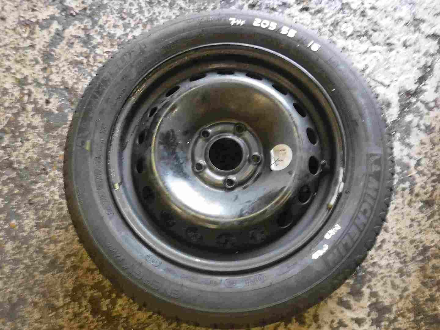 Renault Megane MK3 2008-2014 Steel Spare Wheel 5 Stud + Tyre 205 55 16 7mm 5/5