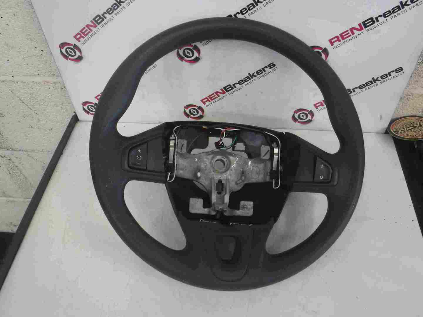 Renault Megane MK3 2008-2014 Steering Wheel Cruise Control Plain Black Inserts