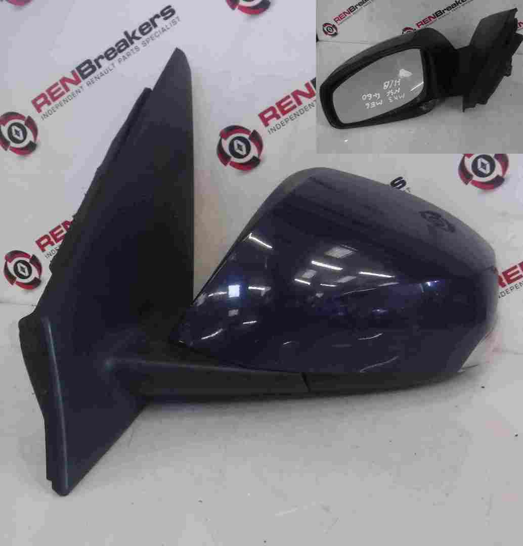 Renault Megane MK3 Hatchback 2008-2014 Passenger NS Wing Mirror Blue 460
