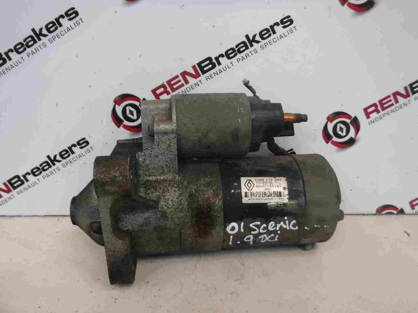 Renault Megane Scenic 1999-2003 1.9 dCi Starter Motor Starting 7700116282