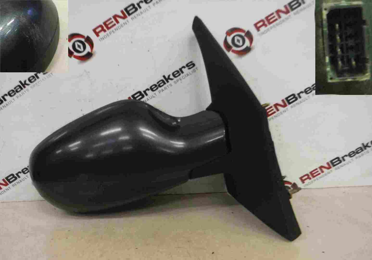 Renault Megane Scenic 1999-2003 Drivers OS Wing Mirror Electric Grey TEB66