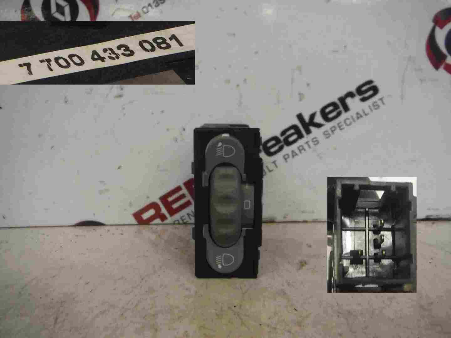 Renault Megane Scenic 1999-2003 Headlight Height Adjuster Switch