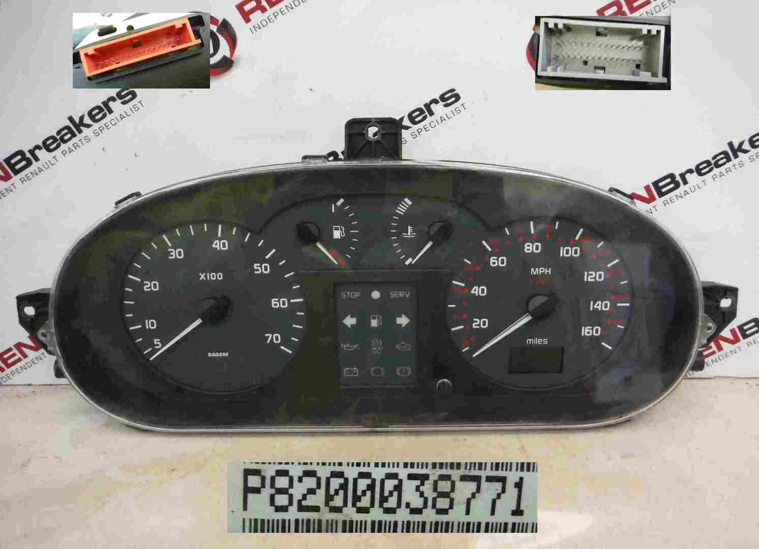 Renault Megane Scenic 1999-2003 Instrument Panel Dials Gauges Speedo 99K