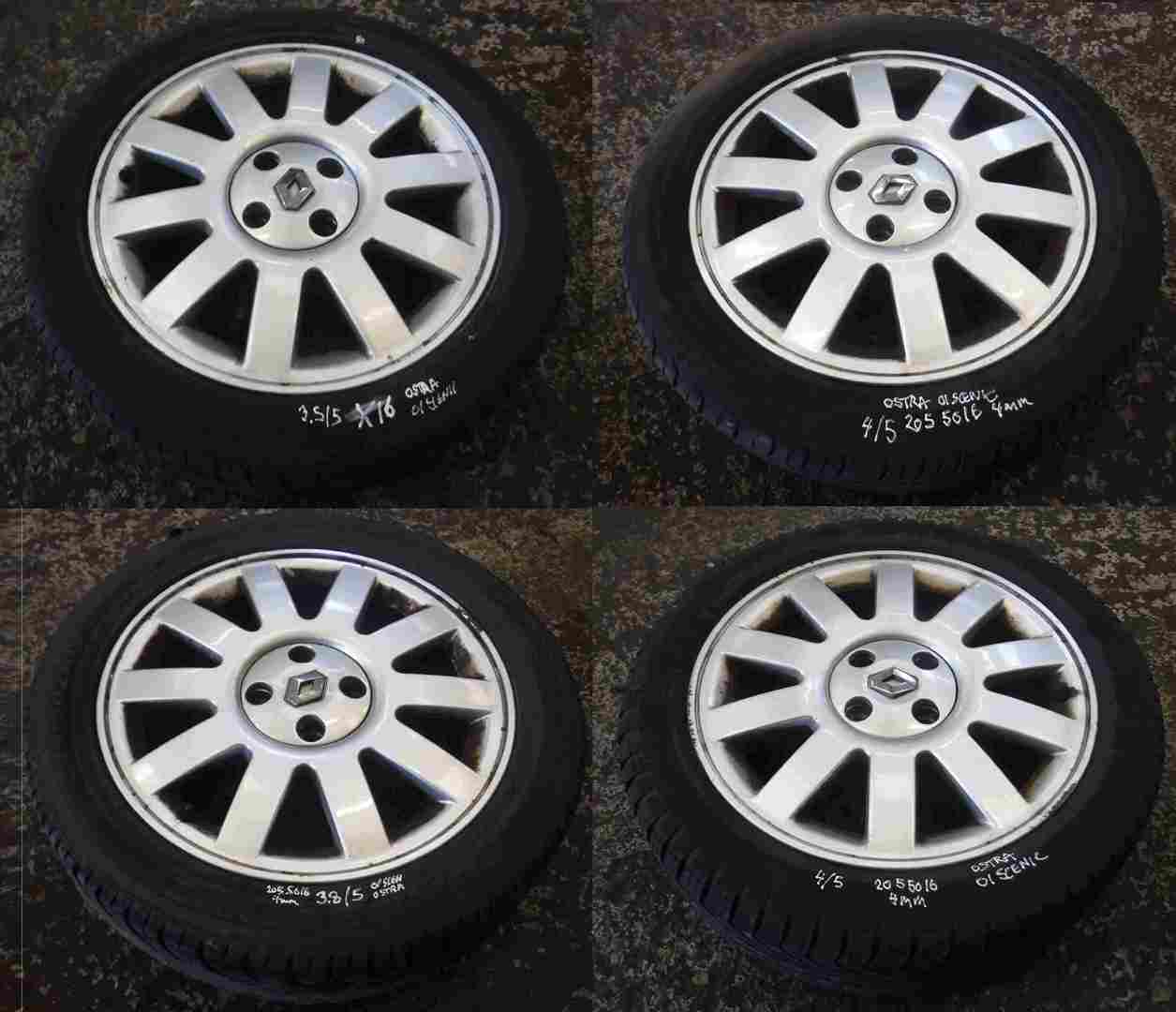 Renault Megane Scenic 1999-2003 Ostra Alloy Wheels Set X4 5/5 5/5