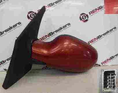 Renault Megane Scenic 1999-2003 Passenger NS Wing Mirror Red TEB76