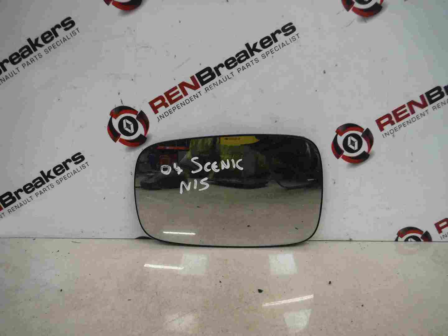 Renault Megane Scenic 2003-2006 Passenger NSF Wing Mirror Glass