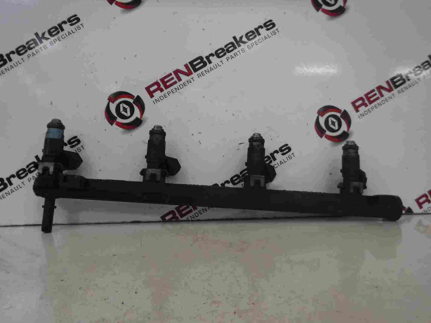 Renault Megane Scenic 2003-2009 1.4 16v Petrol Fuel Injectors X4 Set + Rail
