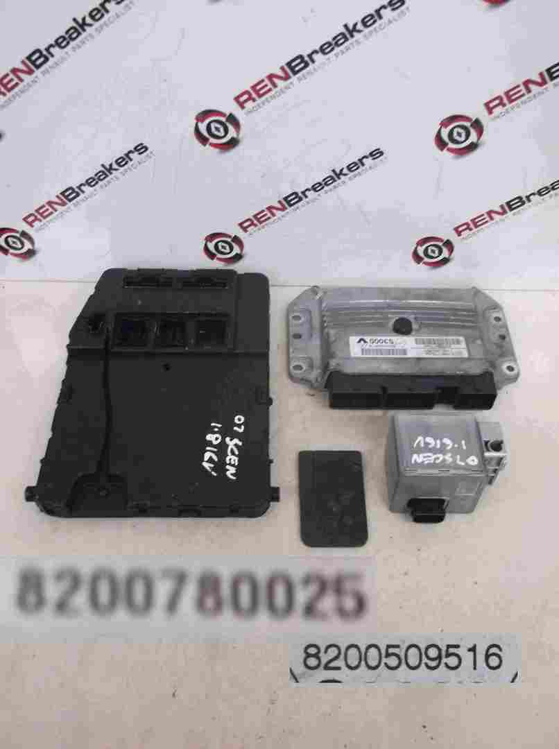 Renault Megane Scenic 2003-2009 1.6 16v ECU Set Kit UCH BCM BCI + Key Card