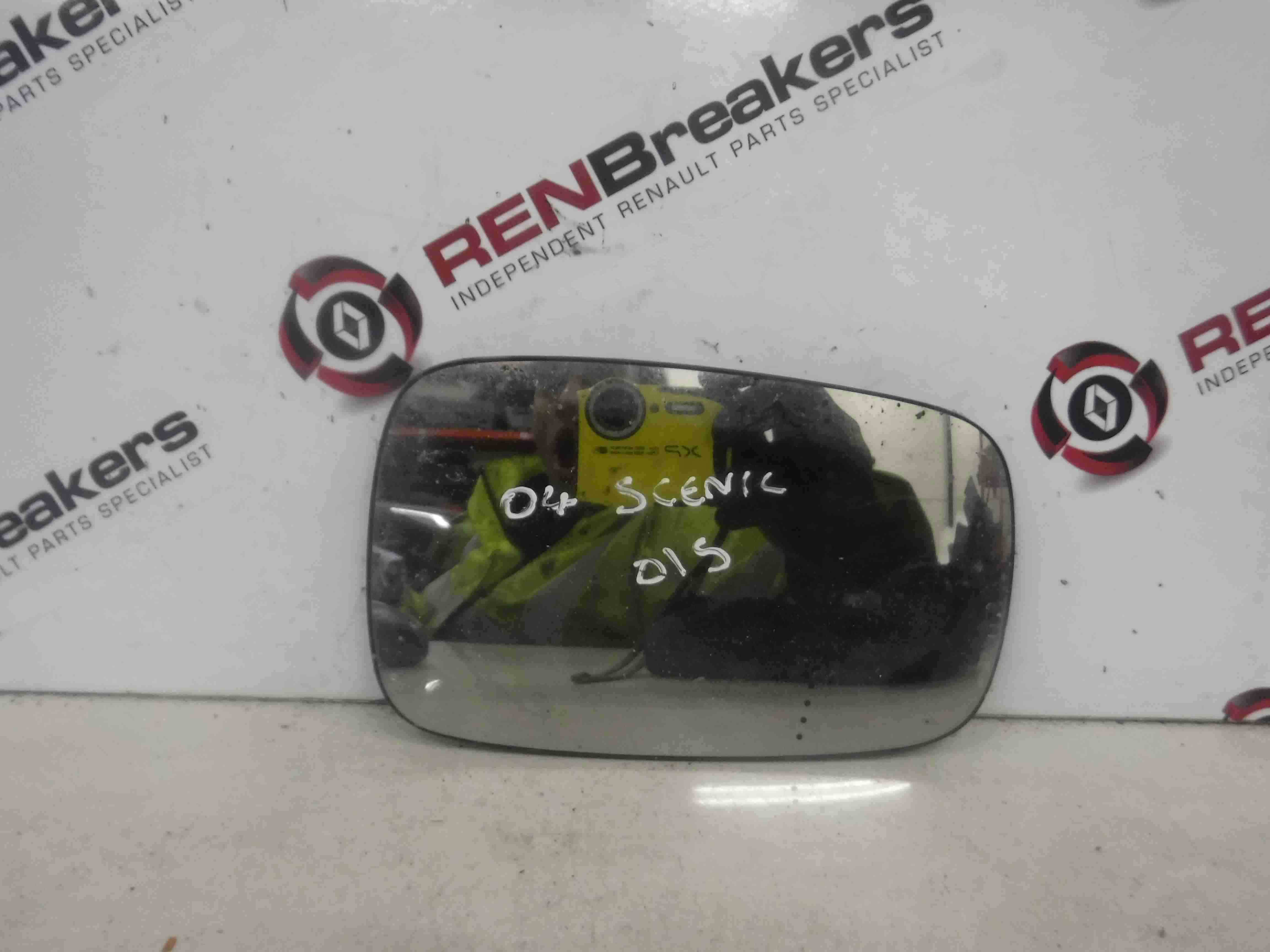 Renault Megane Scenic 2003-2009 Drivers OS Wing Mirror Glass