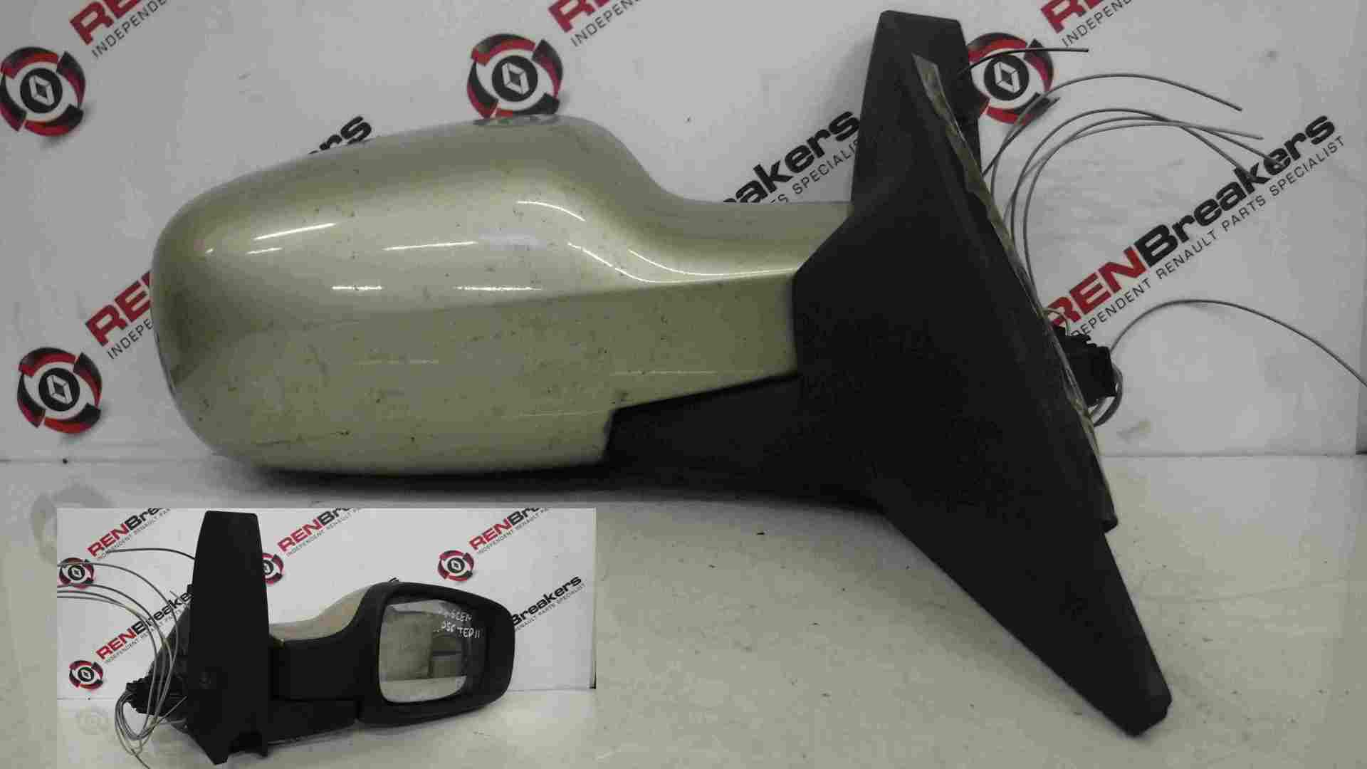 Renault Megane Scenic 2003-2009 Drivers OSF Front Wing Mirror Beige TED11