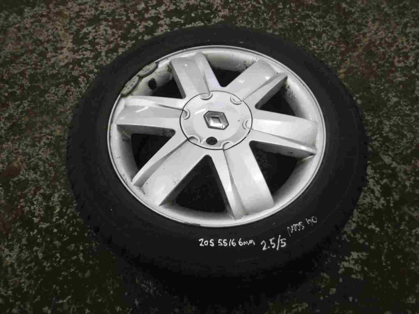 Renault Megane Scenic 2003-2009 Nervastella Alloy Wheel + Tyre 205 55 16 7mm