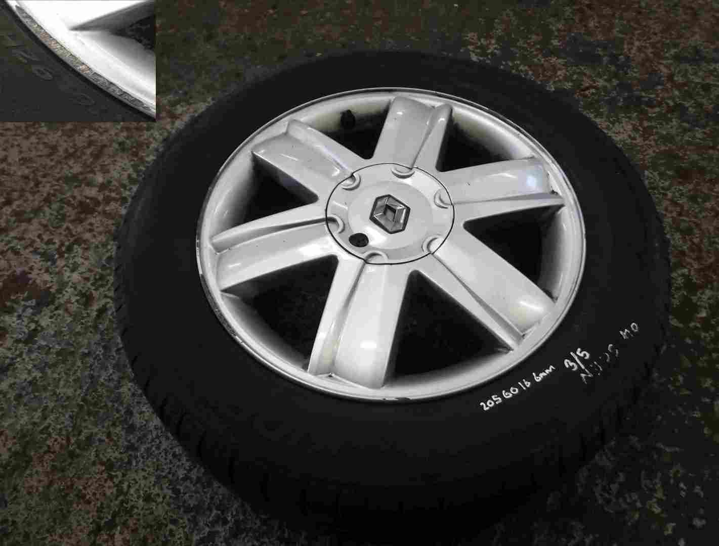 Renault Megane Scenic 2003-2009 Nervastella Alloy Wheel + Tyre 205 60 16 6mm 3/5