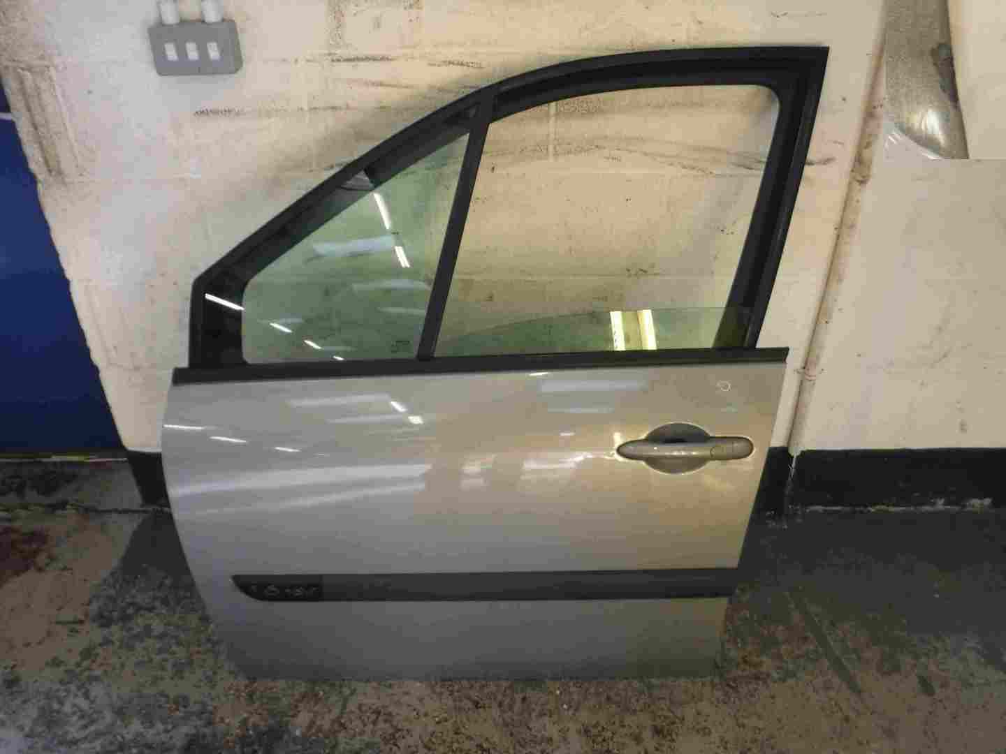 Renault Megane Scenic 2003-2009 Passenger NSF Front Door Silver TEA19
