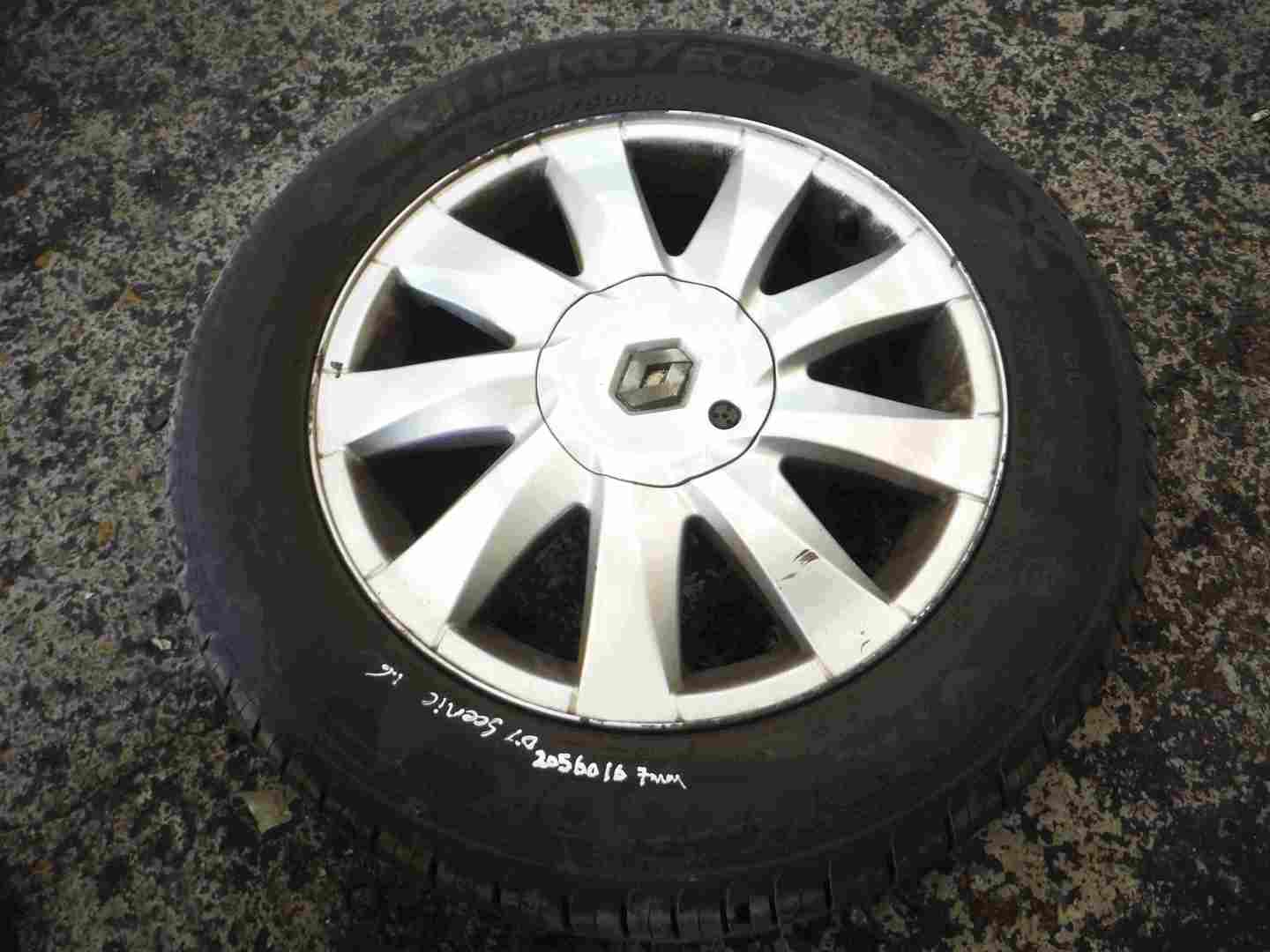 Renault Megane Scenic 2006-2009 Kubbera Alloy Wheel + Tyre 205 65 16 7mm 4/5