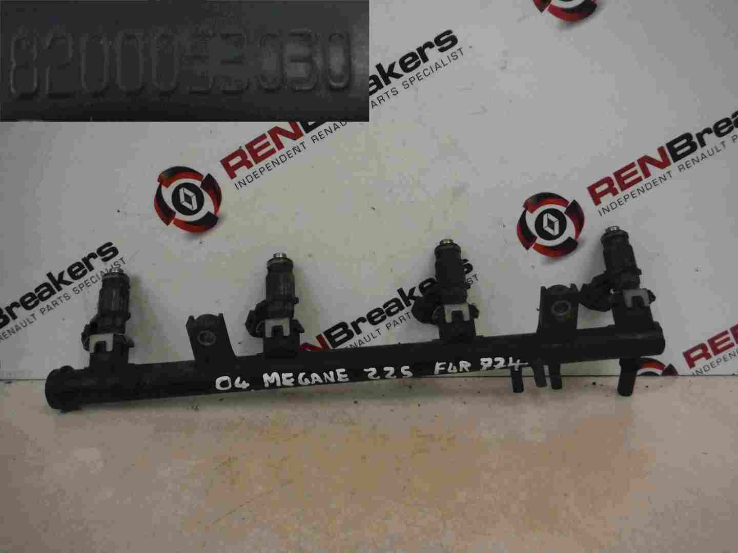 Renault Megane Sport 2002-2008 225 2.0 16v Petrol Fuel Injectors Set Rail x4
