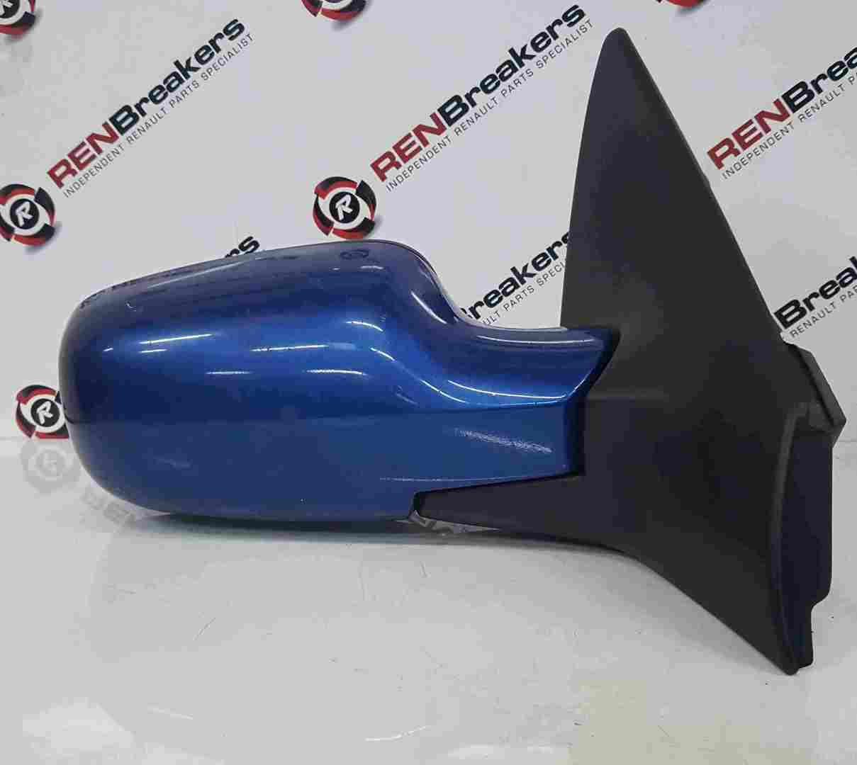 Renault Megane Sport MK2 2002-2008 Drivers OS Wing Mirror Blue TERNA Folding