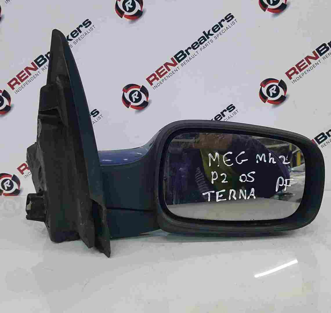 Thumb 2 Renault Megane Sport MK2 2002-2008 Drivers OS Wing Mirror Blue TERNA Folding