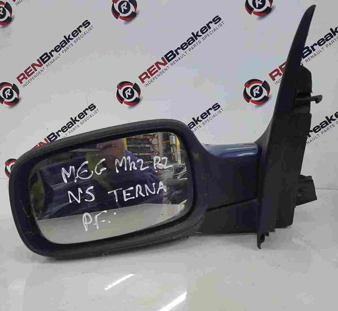 Thumb 2 Renault Megane Sport MK2 2002-2008 Passenger NS Wing Mirror Blue TERNA Folding
