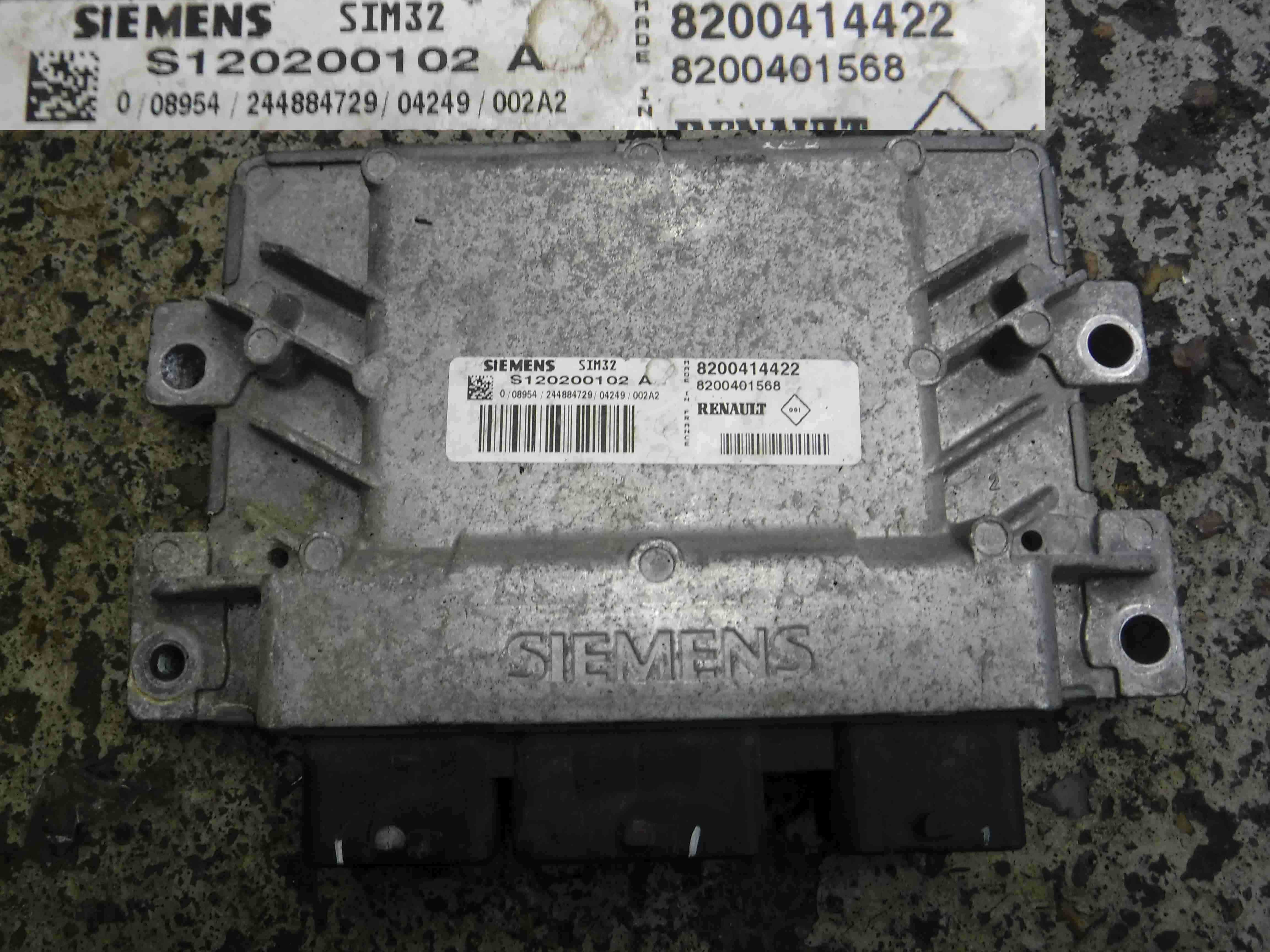 Renault Modus 2004-2008 1.2 16v ECU Engine Control Unit 8200414422 8200401568