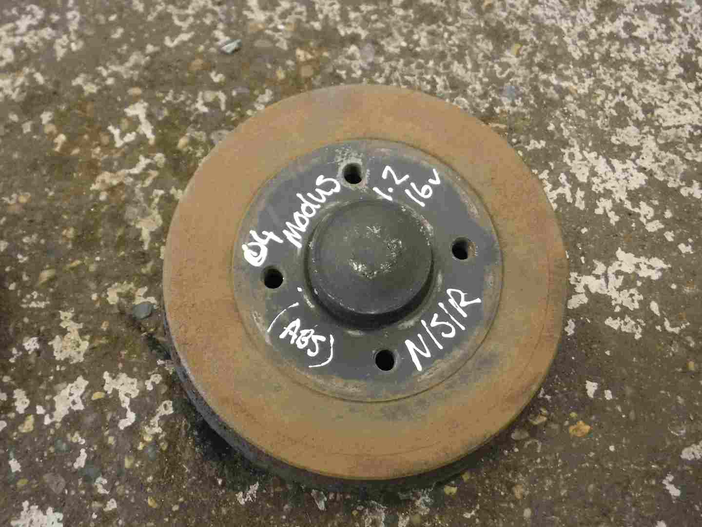Renault Modus 2004-2008 1.2 16v Passenger NSR Rear Wheel Drum ABS 