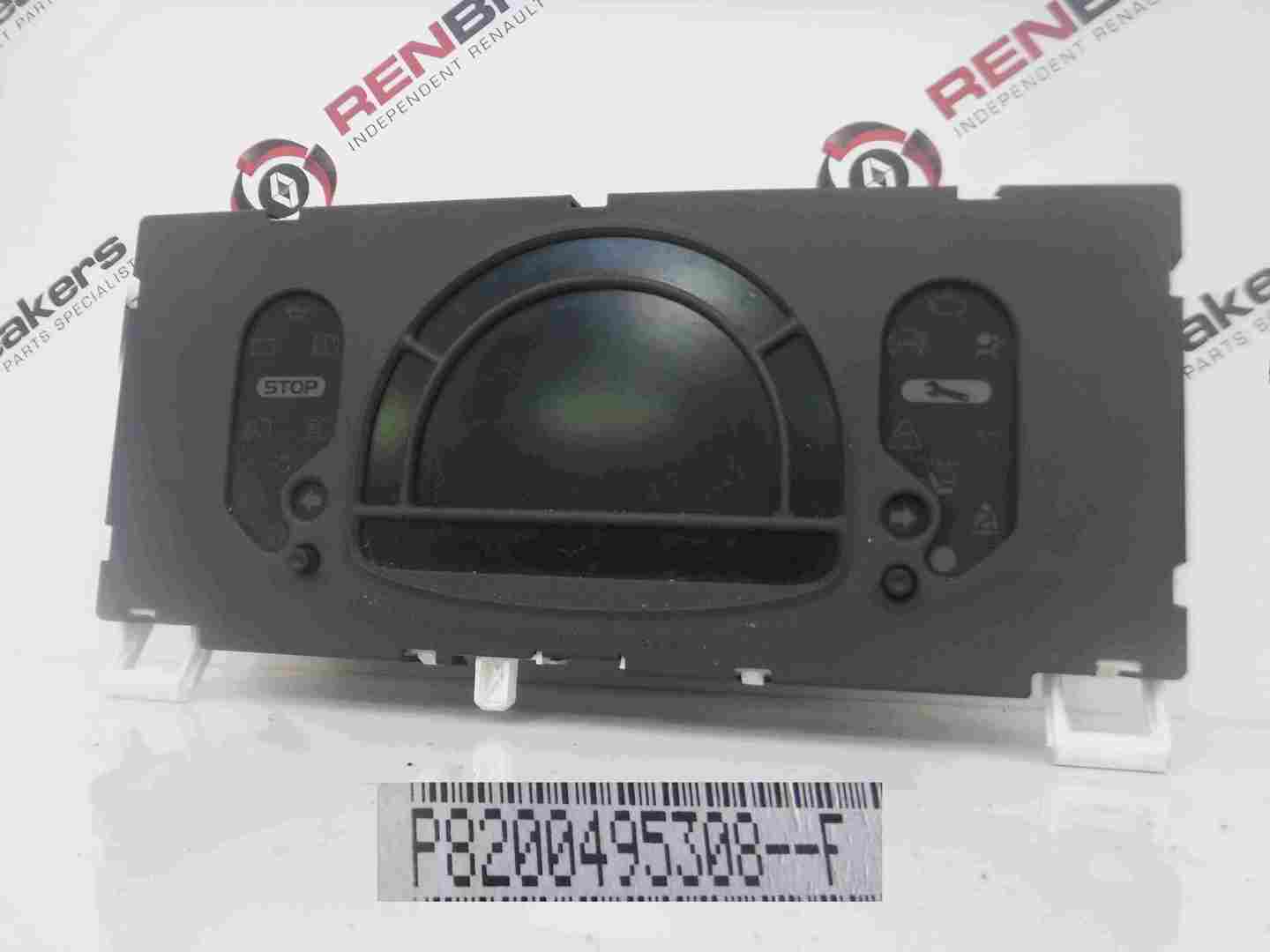 Renault Modus 2004-2008 Instrument Panel Dials Gauges Clocks 8200495308