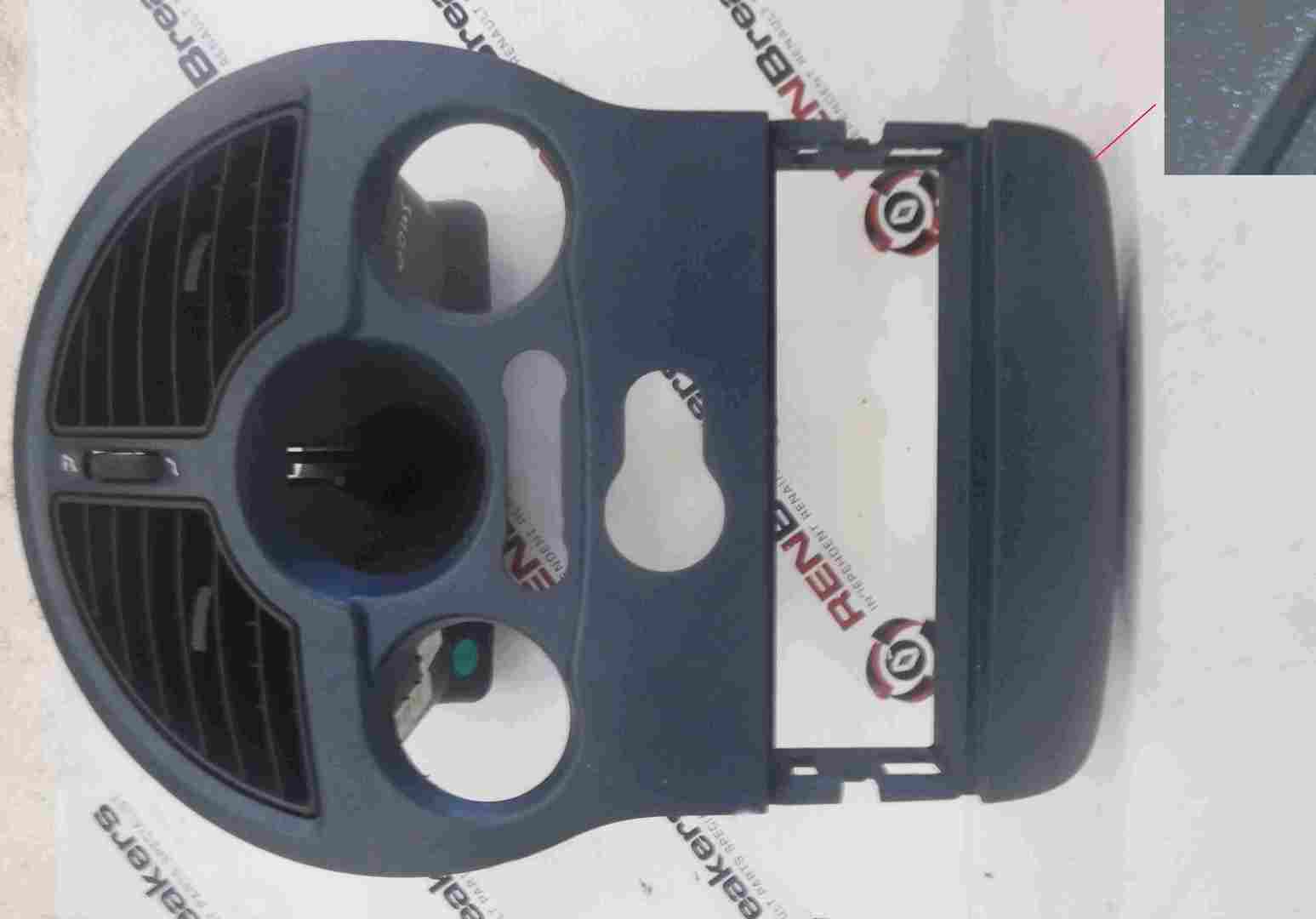 Renault Modus 2004-2008 Centre Console Surround Blue Sparkles