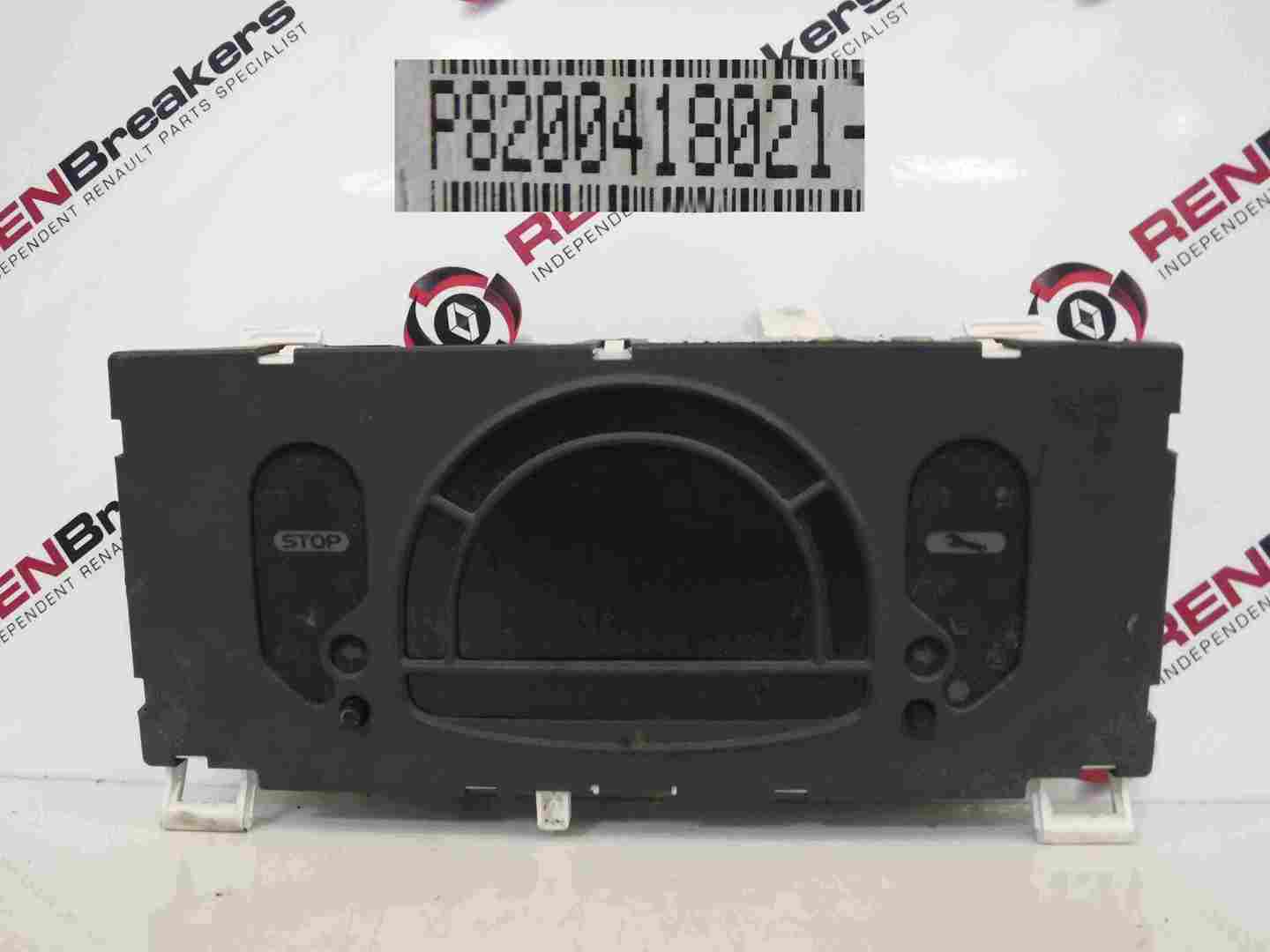 Renault Modus 2004-2008 Dashboard Instrument Panel Dials 156K 8200418021