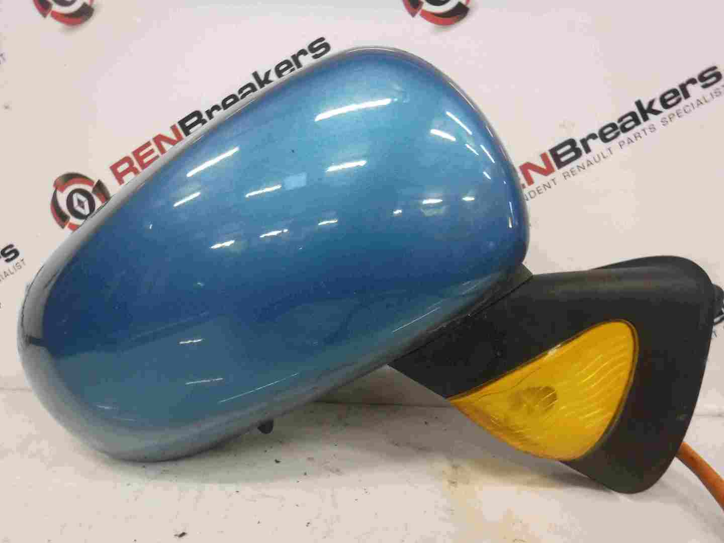 Renault Modus 2004-2008 Drivers OS Wing Mirror Blue TEJ42
