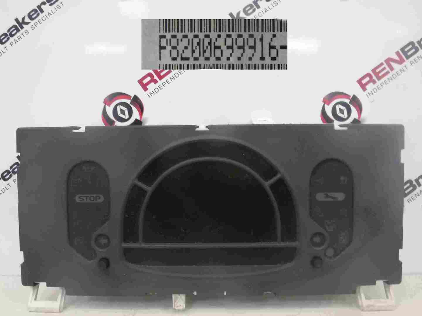 Renault Modus 2004-2008 Instrument Panel Clocks 8200699916