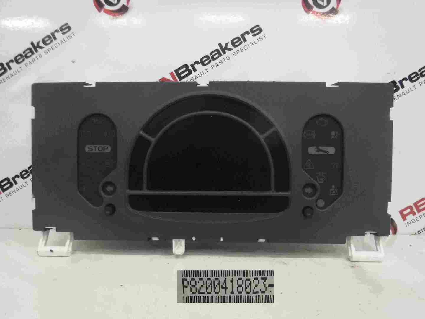 Renault Modus 2004-2008 Instrument Panel Dials Gauges Clocks 8200418023
