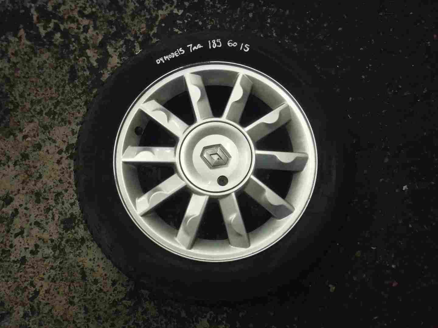 Renault Modus 2004-2008 Kimono Alloy Wheel + Tyre 185 60 15 7mm Tread 5/5