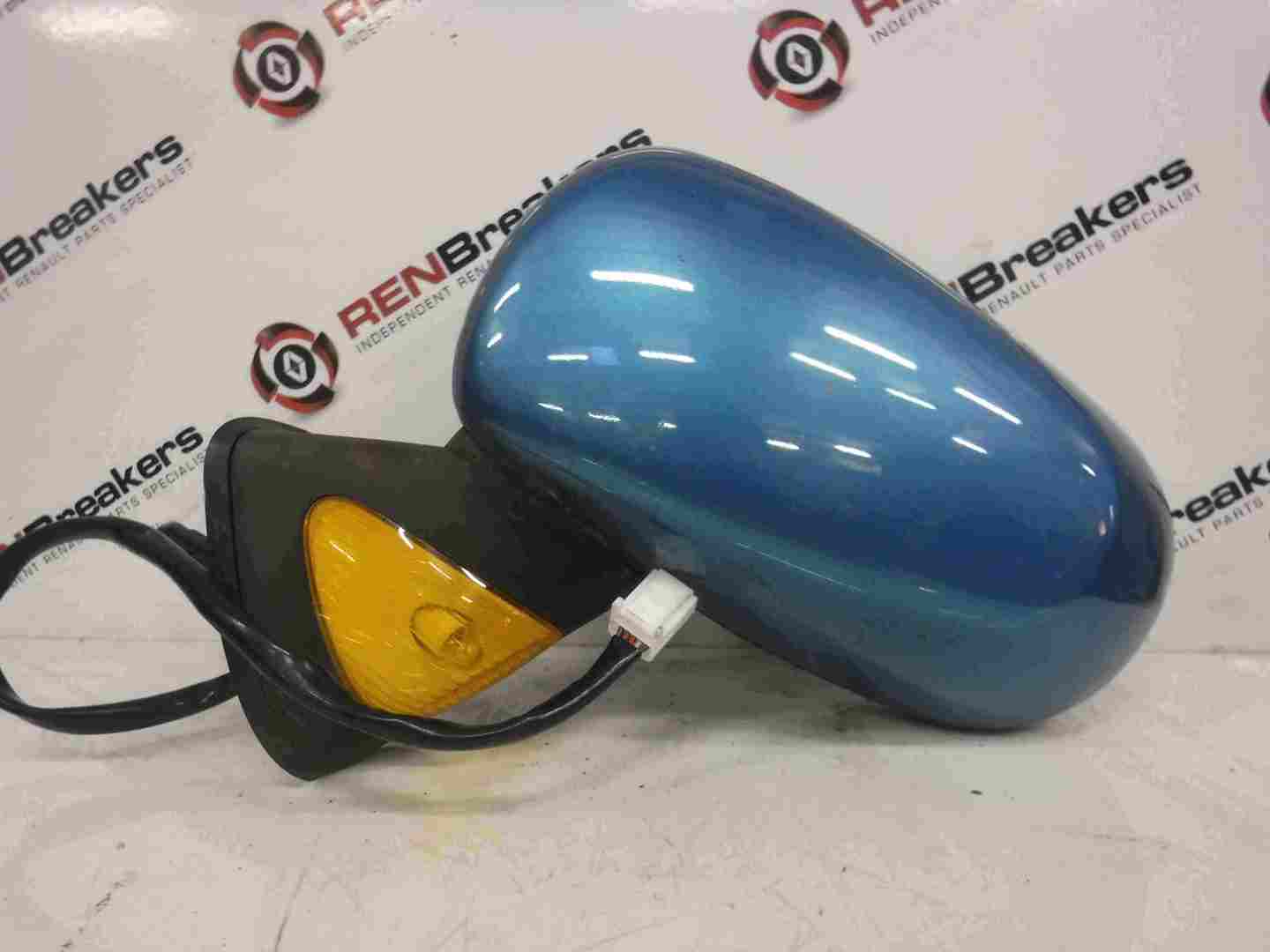 Renault Modus 2004-2008 Passenger NS Wing Mirror Blue TEJ42