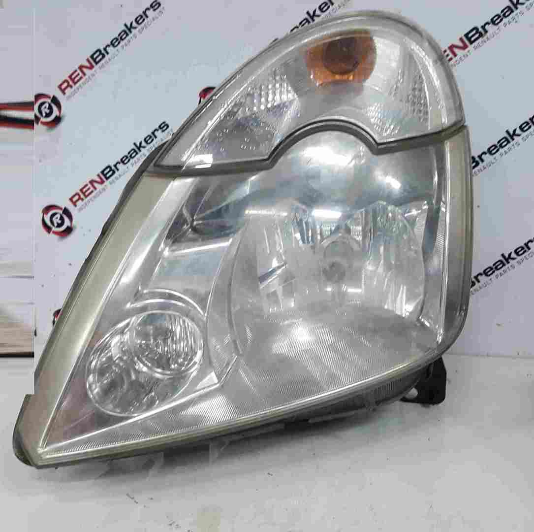 Renault Modus 2004-2008 Passenger NSF Front Headlight Clear Lens