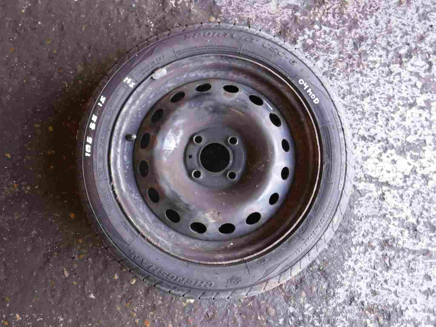 Renault Modus 2004-2008 Spare Steel Wheel Rim + Tyre 185 55 15 7mm 3/5