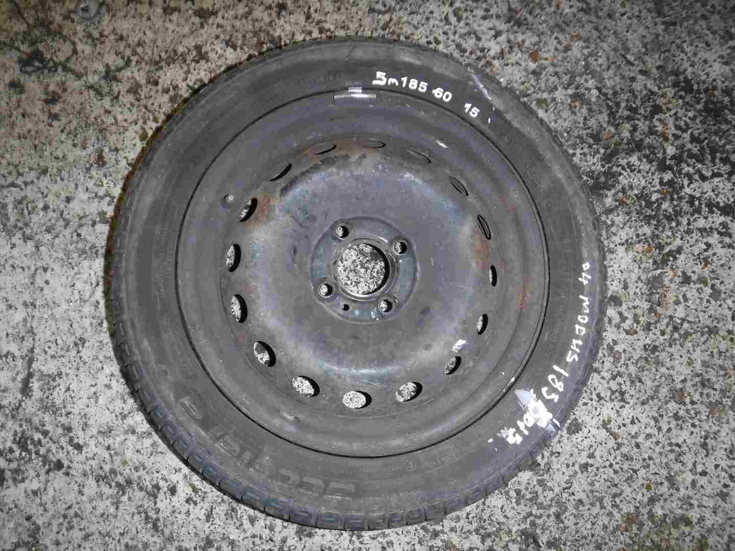Renault Modus 2004-2008 Steel Wheel Rim + Tyre 185 60 15 5mm 3/5