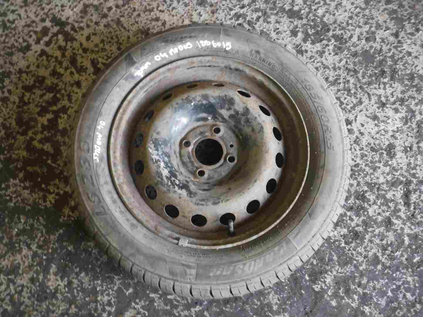 Renault Modus 2004-2012 Spare Steel Wheel Rim + Tyre 185 60 15 7mm 3/5