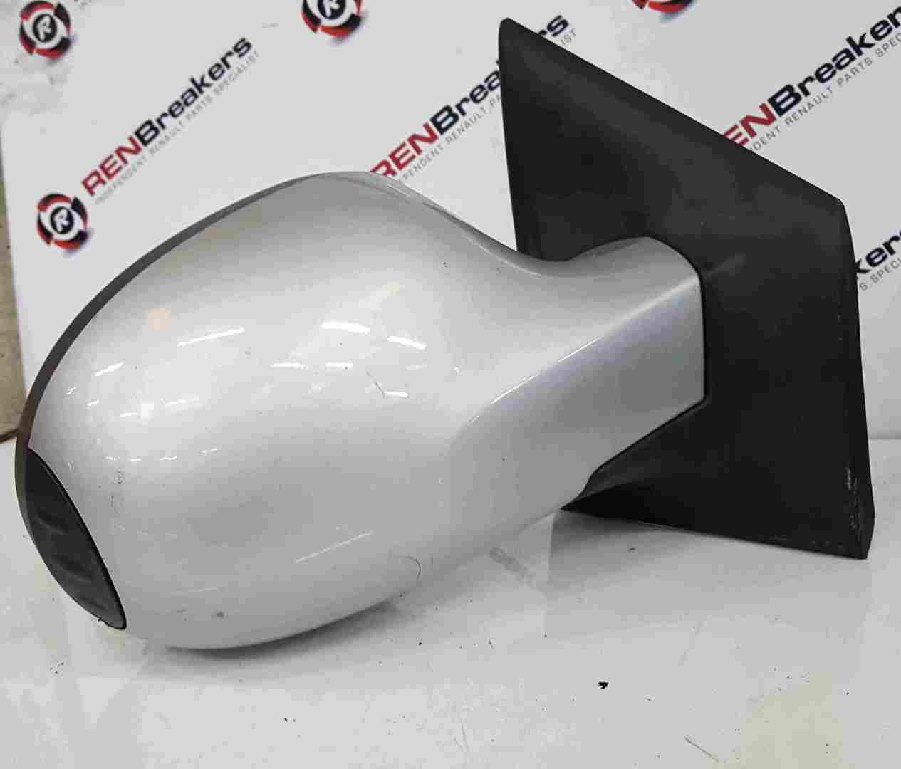 Renault Modus 2008-2012 Drivers OS Wing Mirror Silver TED69