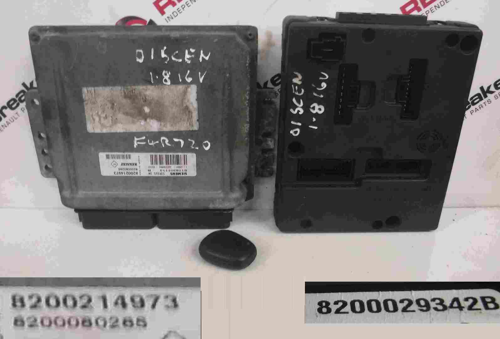 Renault Scenic 1999-2003 1.8 16v ECU SET UCH BCM Immobiliser   Key Fob
