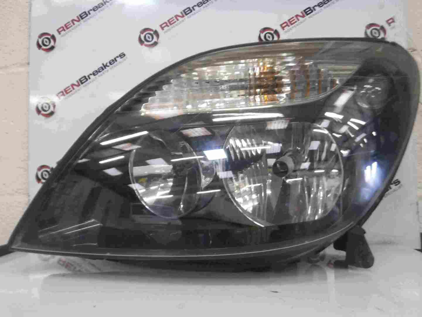 Renault Scenic 1999-2003 Passenger NSF Front Headlight Black Backing