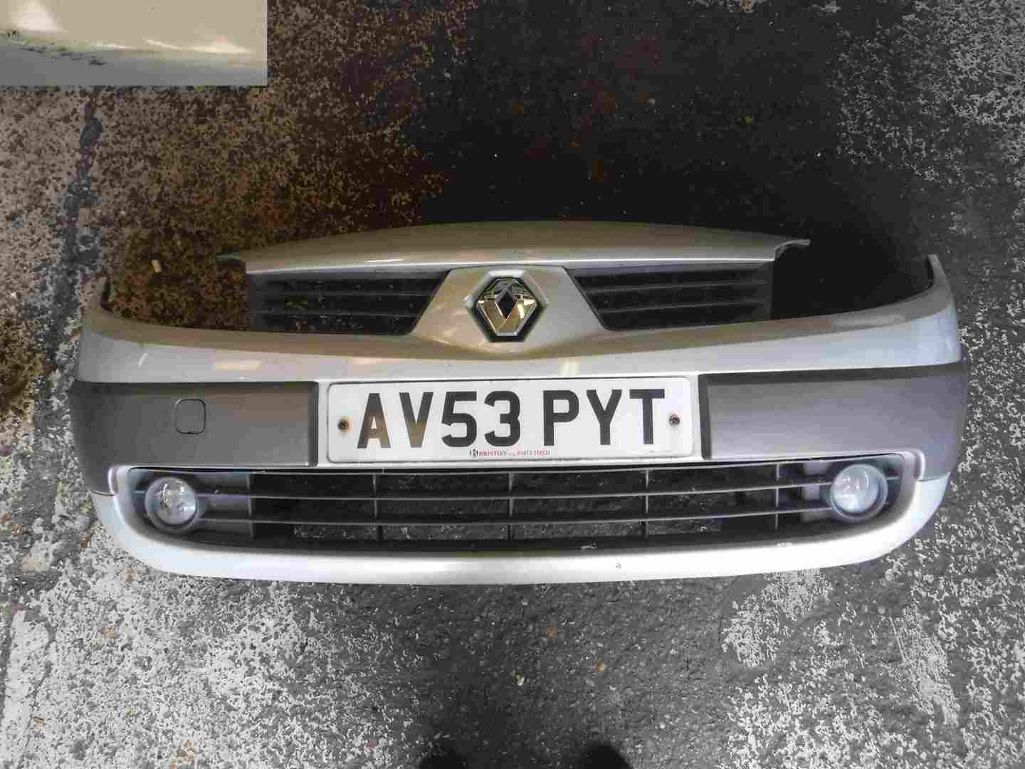 Renault Scenic 2003-2006 Front Bumper Silver 632