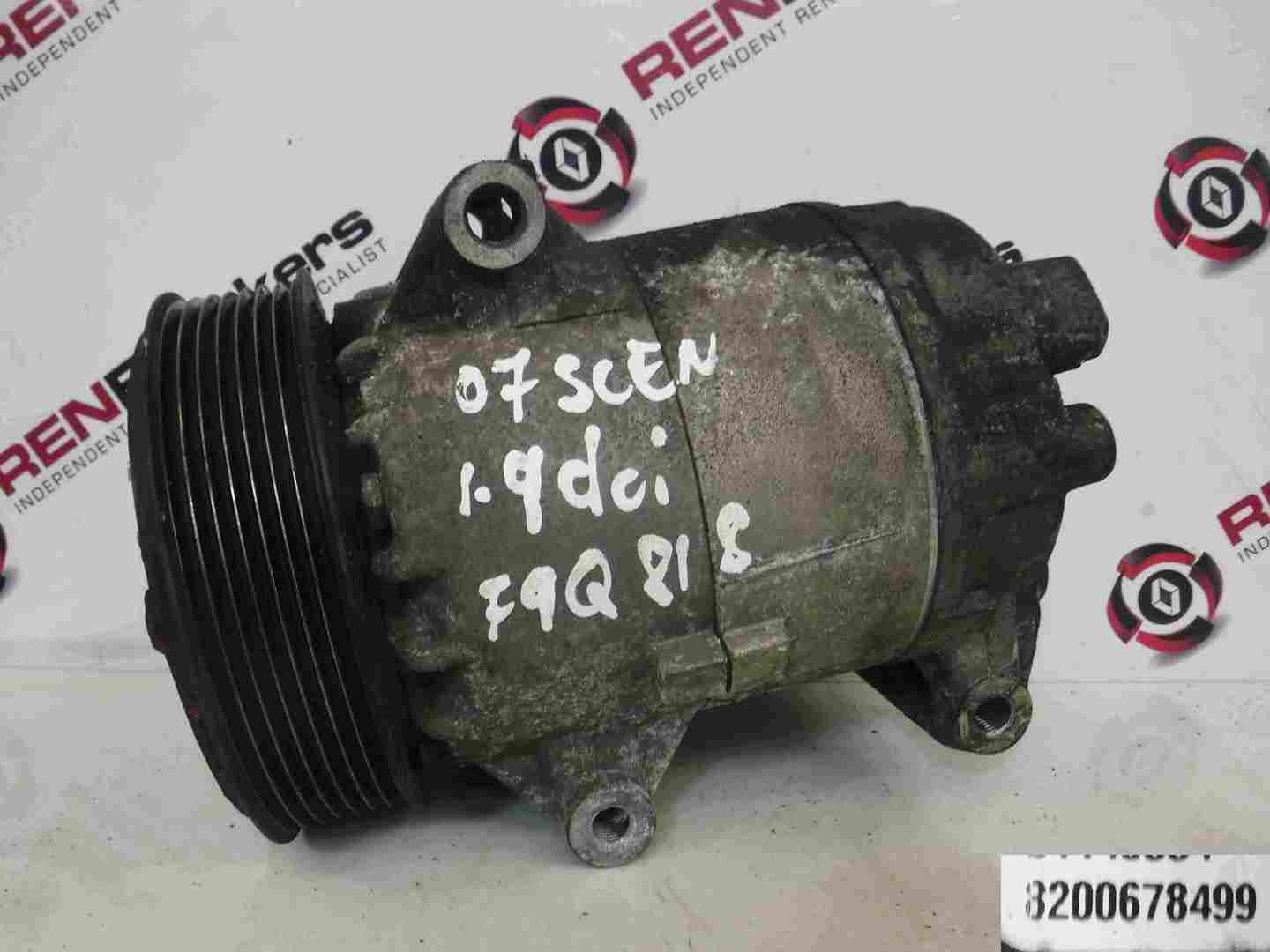 Renault Scenic 2003-2009 1.9 dCi 2.0 Air Con Pump Compressor Unit 8200678499