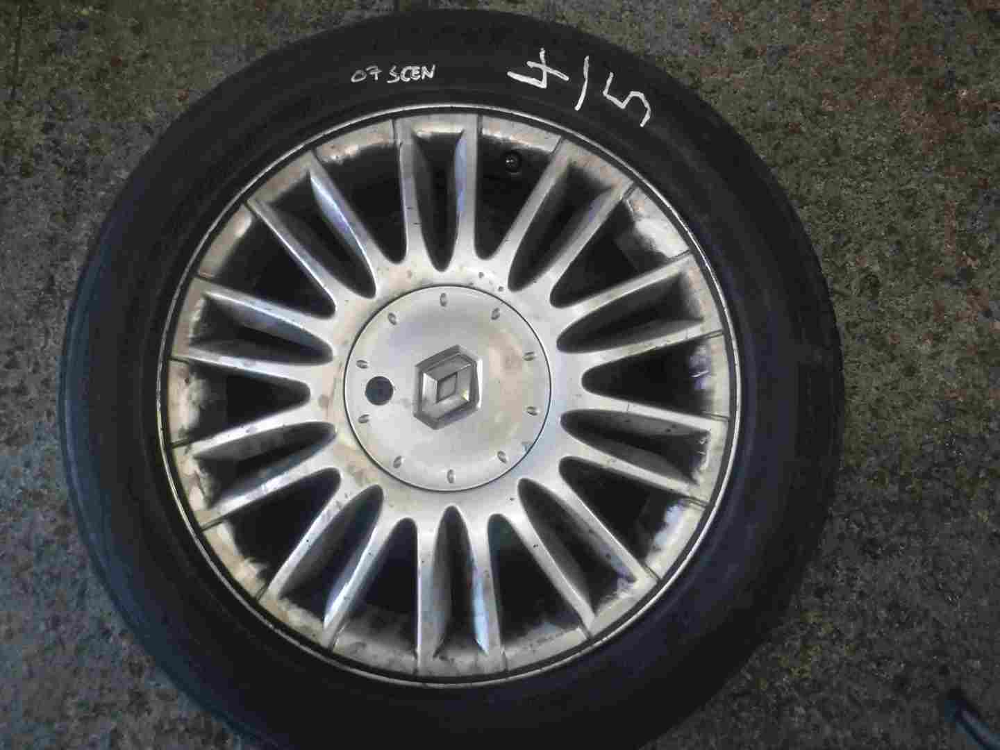 Renault Scenic + Megane 2003-2009 Curacao Alloy Wheel + Tyre 205 55 16 6mm 4/5