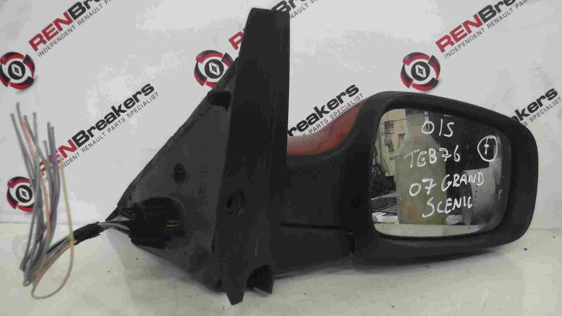 Renault Scenic 2003-2009 Drivers OSF Front Wing Mirror Red TEB76 Folding