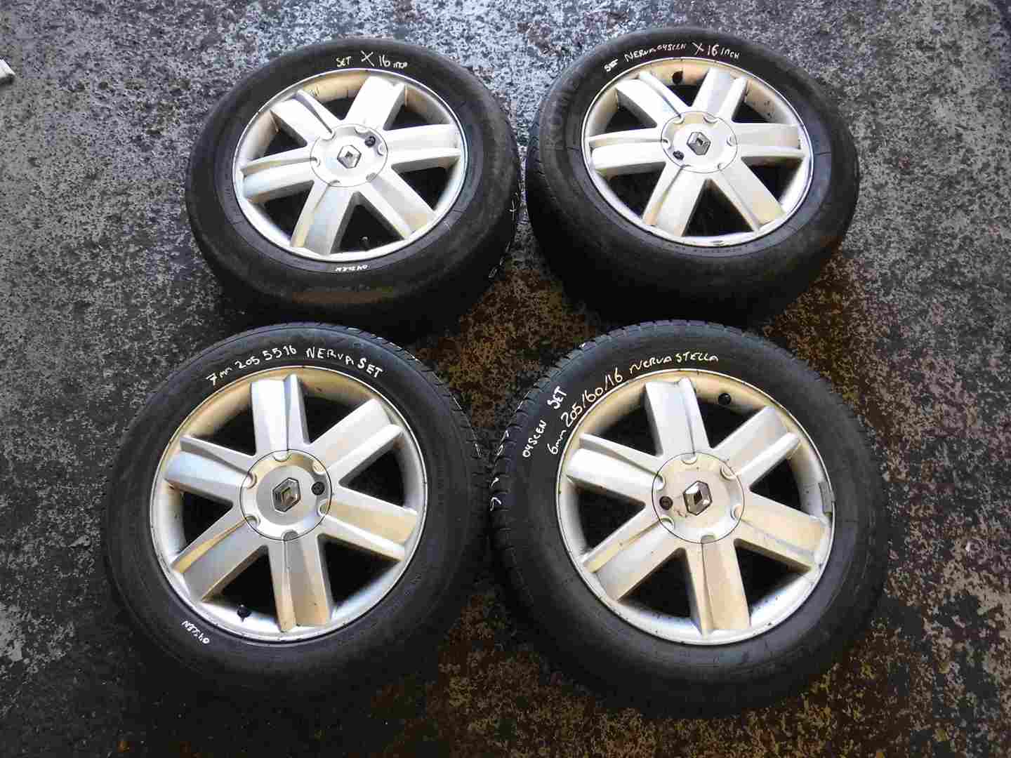Renault Scenic 2003-2009 Nervastella Alloy Wheels Set X4 16inch 4/5
