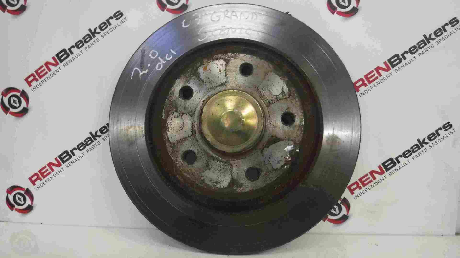 Renault Scenic 2006-2009 2.0 dCi Passenger Drivers OS NS Rear Disc 5 Stud